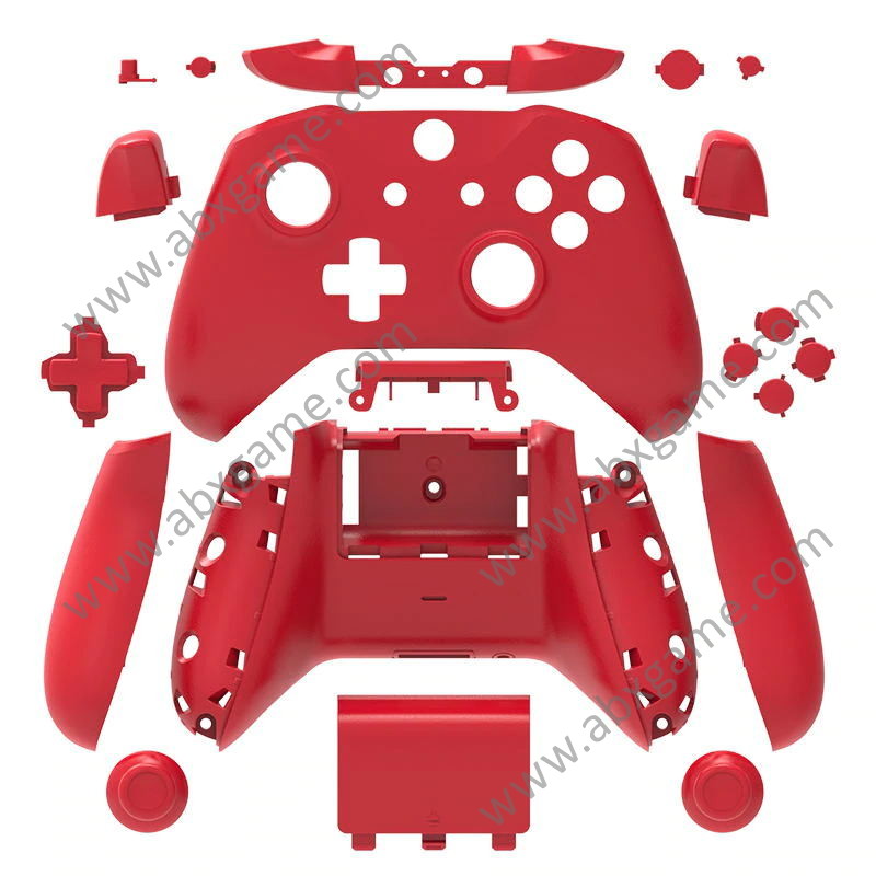 Full Housing Shell Case With Buttons For Xbox One Slim Controller Red Abxgame